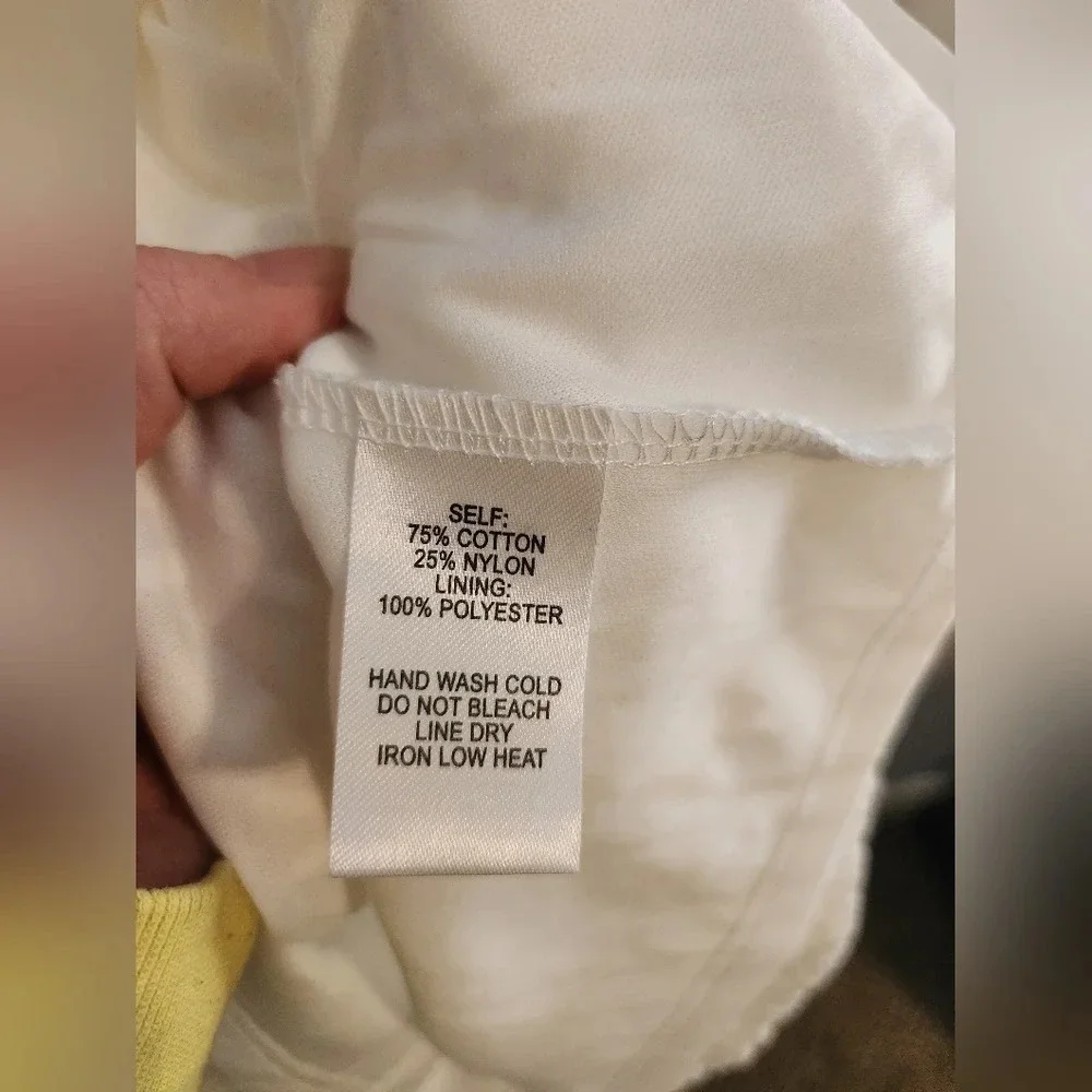 lulu's white lace Mini short sleeve mini dress Bachelorette minimalist small - Picture 4 of 9